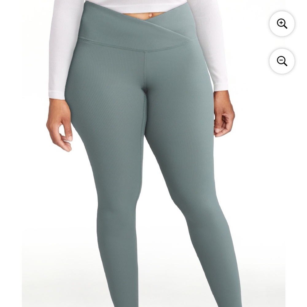 Women's High-Waisted Ribbed Leggings, NWT, XXL 20